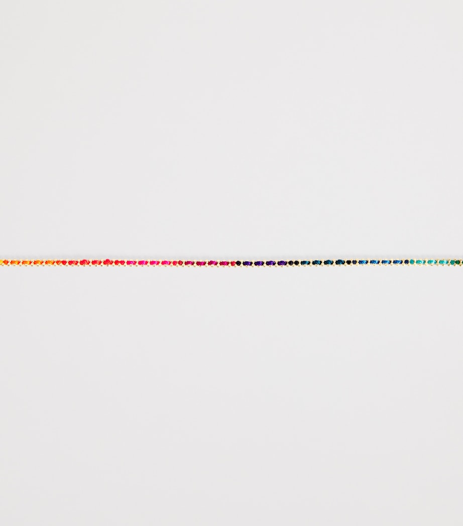 Redline Aurore yellow gold bracelet with engraved K charm (British brand)