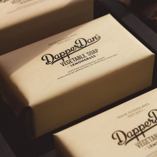 Dapper Dan Lemongrass Moisturising soap bar 190g, imported from the UK