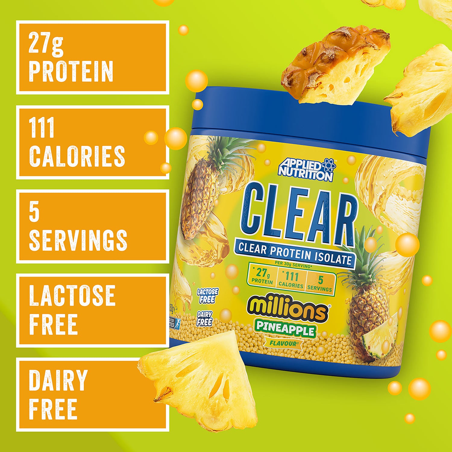 Applied Nutrition clear protein pineapple 150g - British product