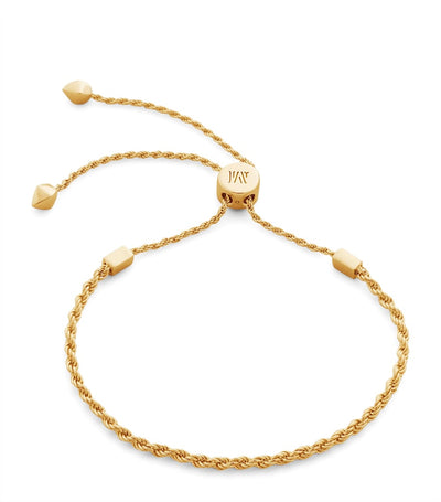 Harrods Monica Vinader Gold Vermeil Corda Chain Friendship Bracelet- Buy online at McGrocer