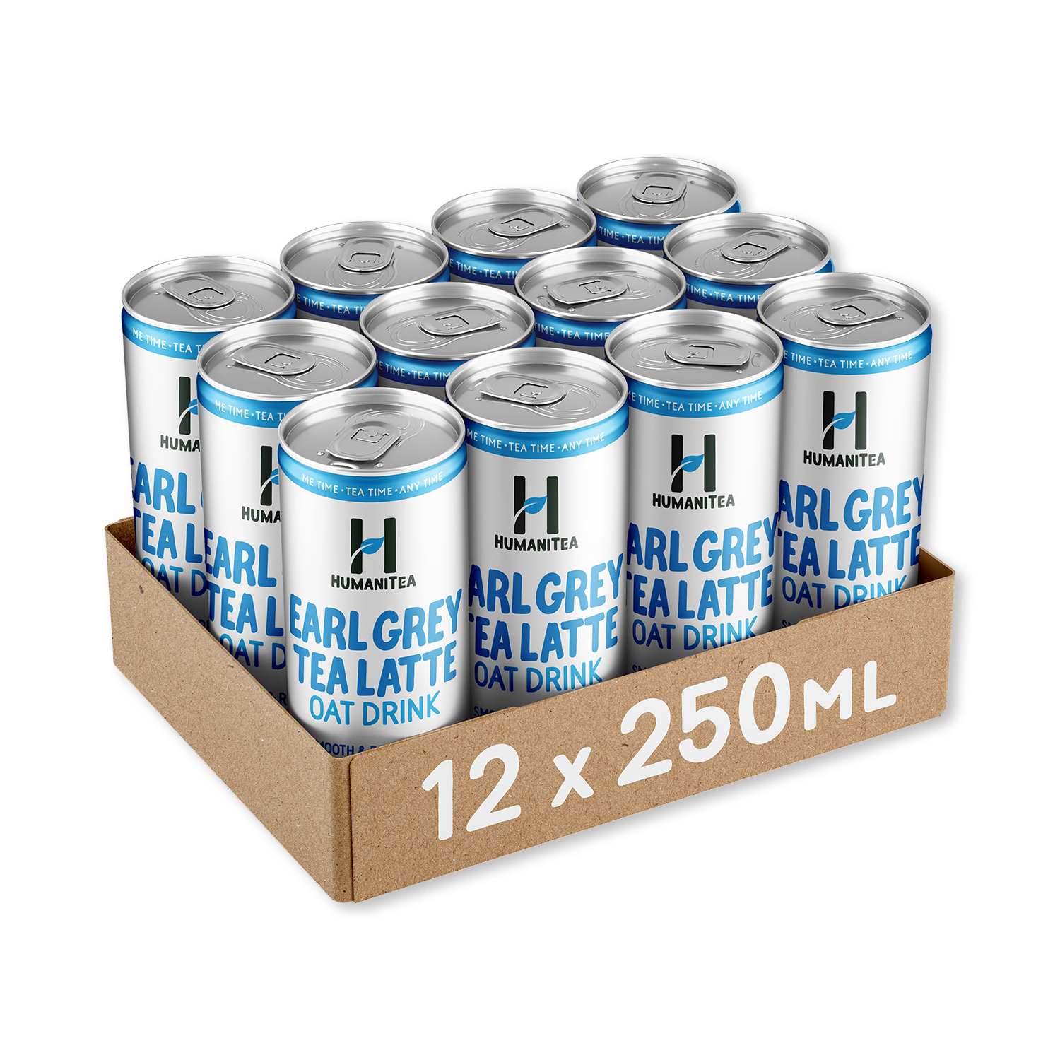 HumaniTea Earl Grey Tea Latte 12x250ml - British product