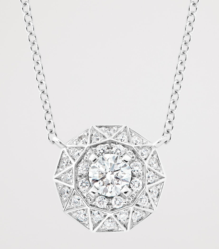 Boucheron white gold diamond Etoile de Paris necklace (British brand)