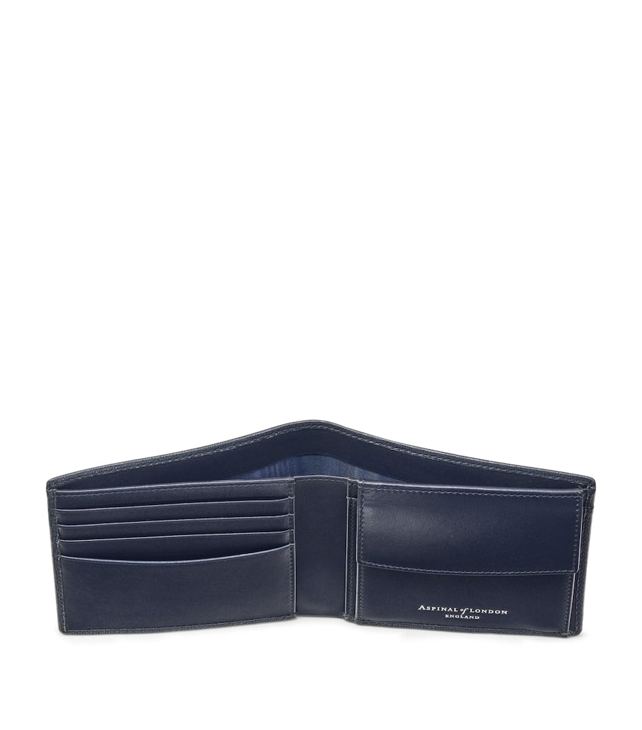 Aspinal Of London leather bifold coin wallet (British brand)