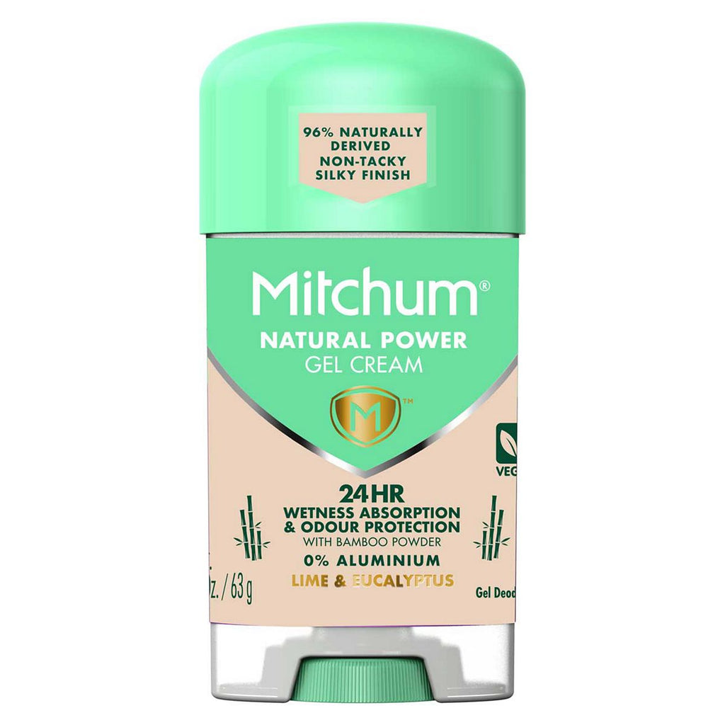 Mitchum Natural Power Gel Cream Lime & Eucalyptus Gel Deodorant 63g