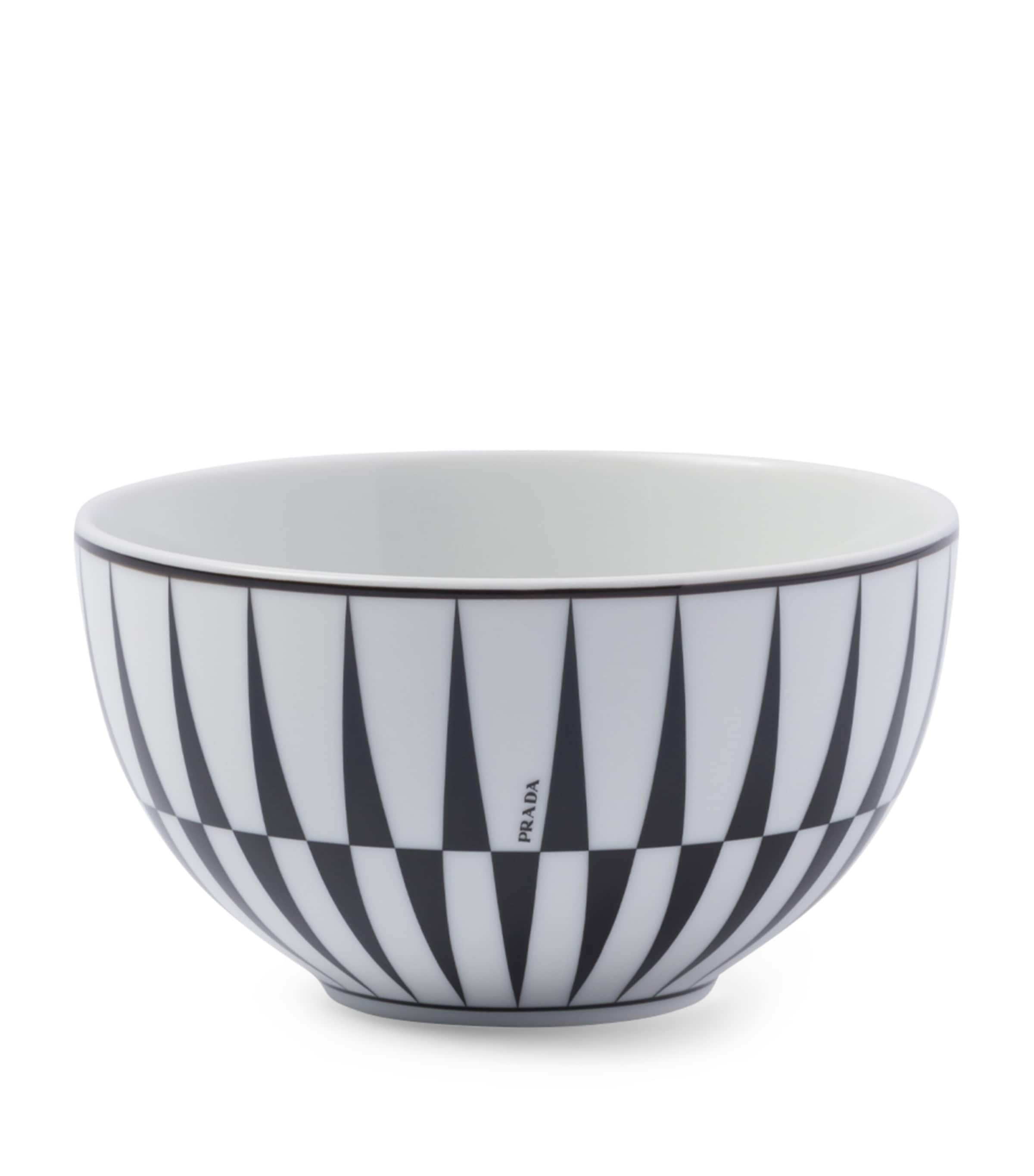 Prada Stripes cereal bowls set of 2 12cm, imported from the UK