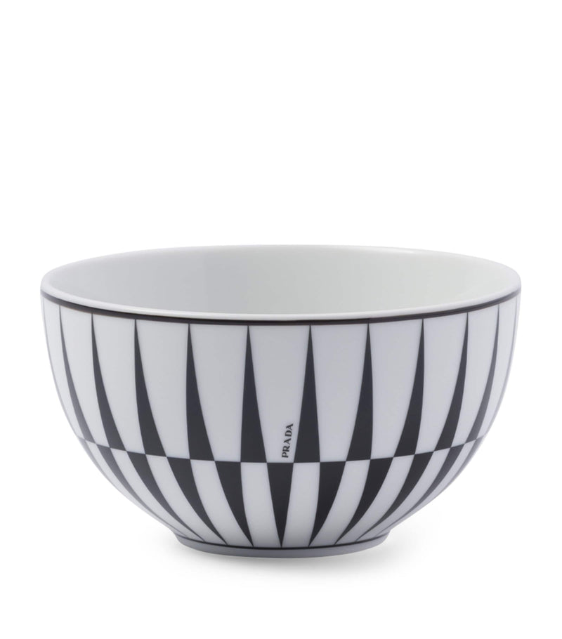 Prada Stripes cereal bowls set of 2 12cm, imported from the UK