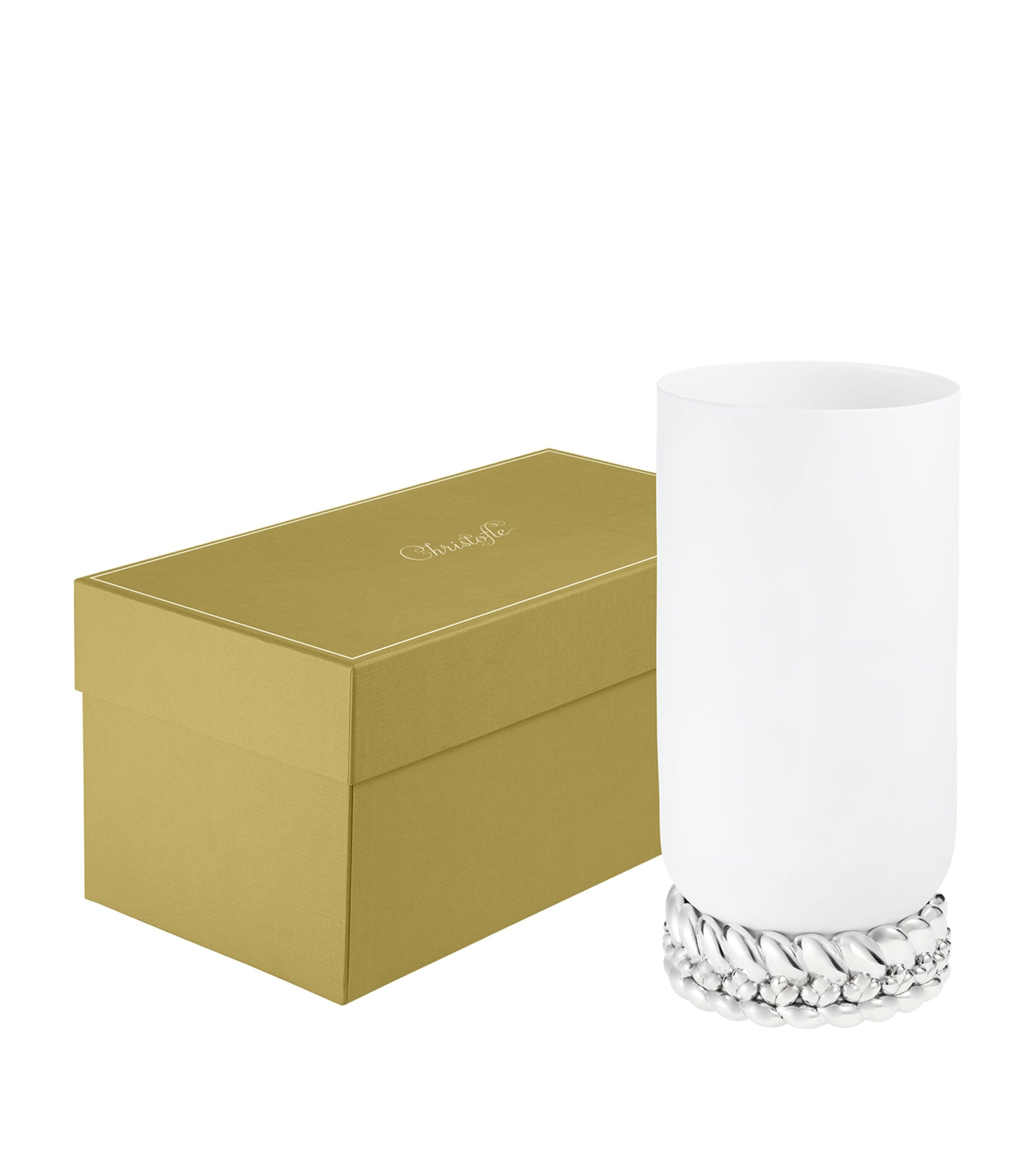 Christofle Porcelain Babylone Vase 31cm - British product