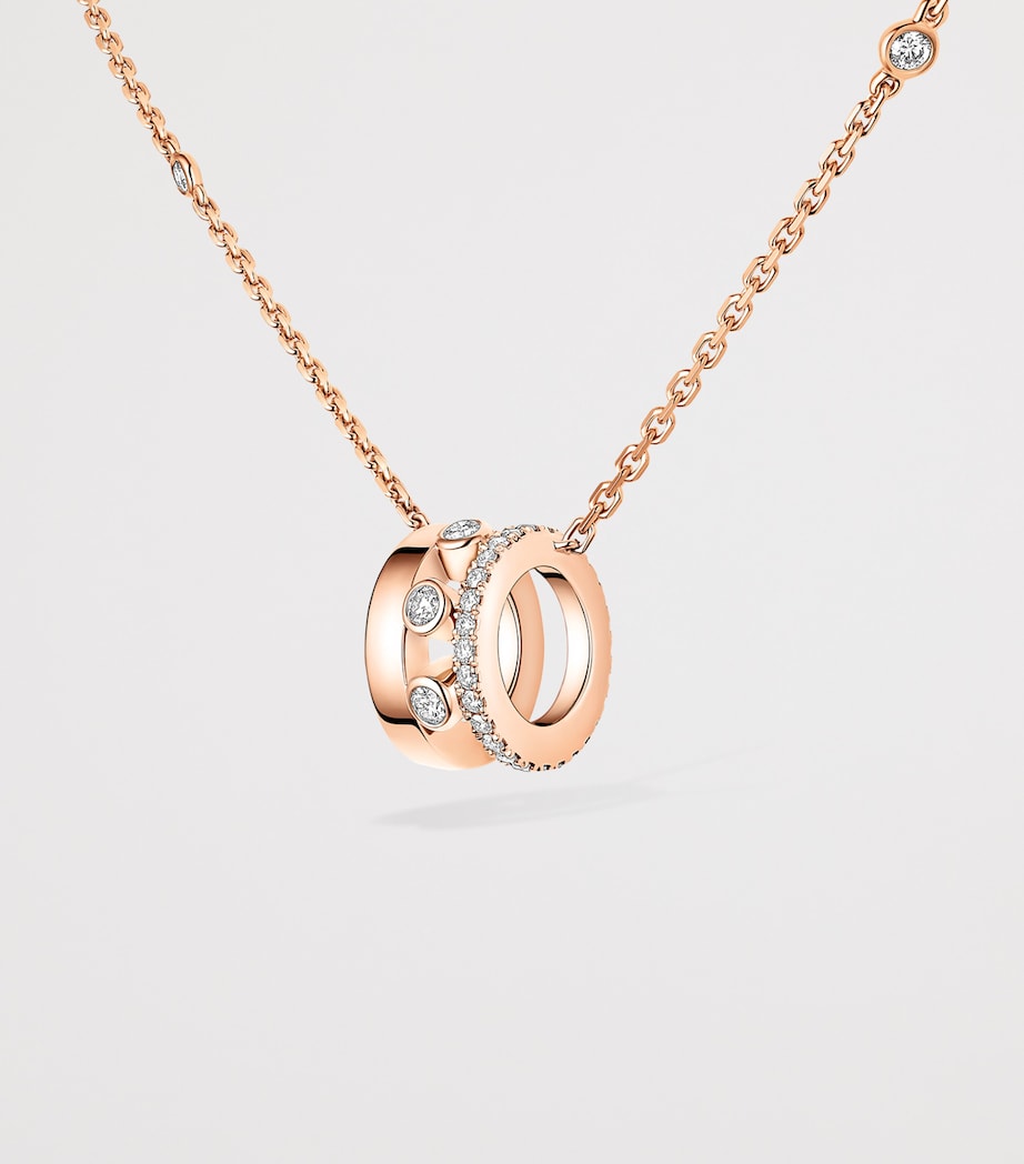 Messika Move Romane pink gold diamond necklace 0.31ct - British product