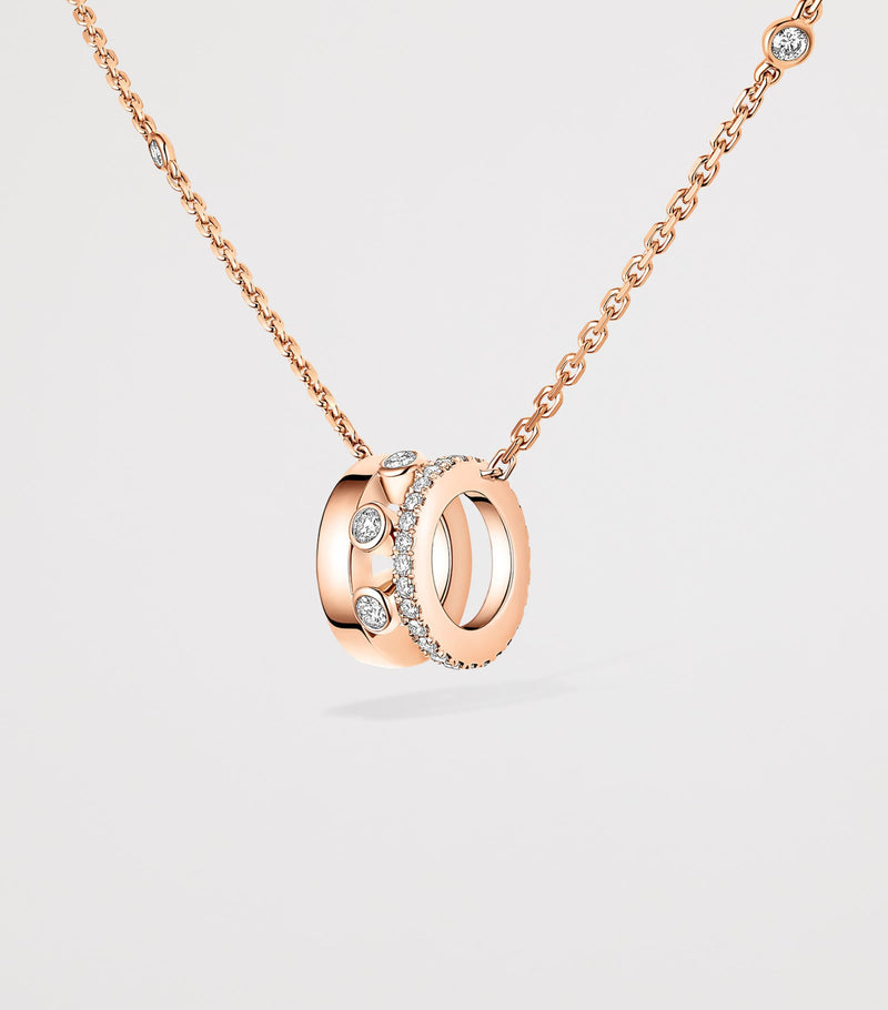 Messika Move Romane pink gold diamond necklace 0.31ct - British product