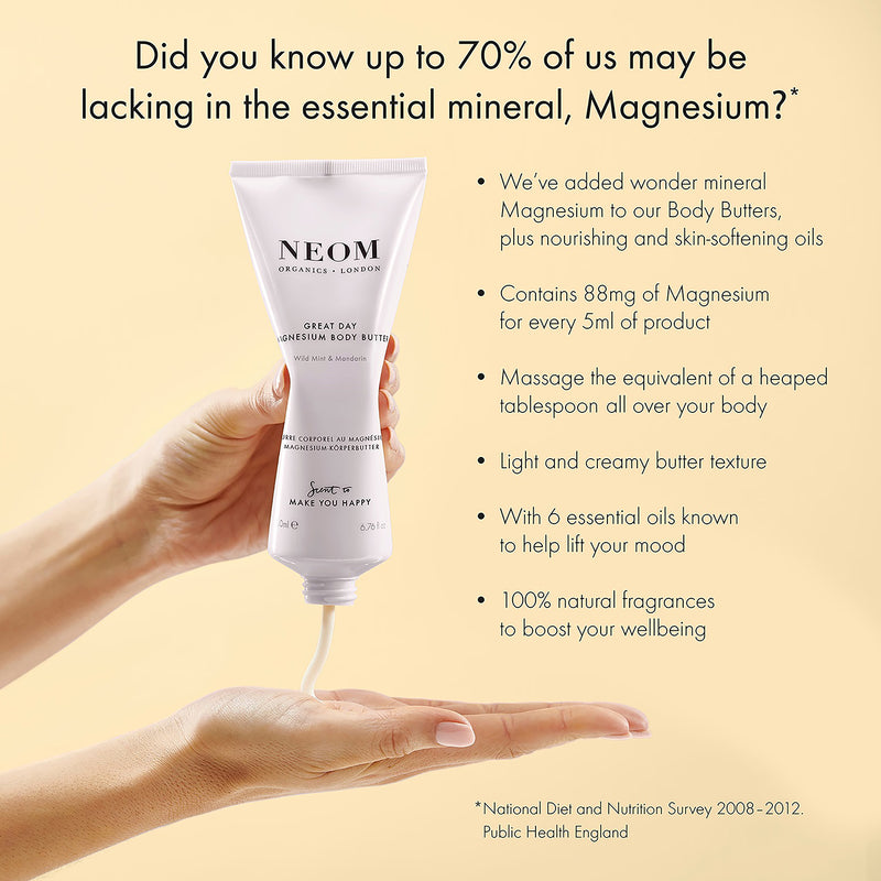 NEOM Great Day Magnesium body butter 200ml (British brand)