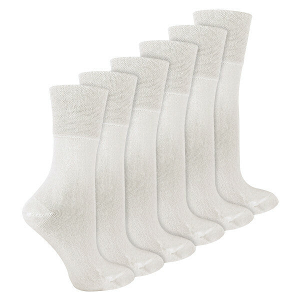 IOMI 6 Pairs Ladies Seamless Diabetic Bamboo Socks 4-8 UK GOODS Superdrug   