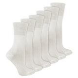 IOMI 6 Pairs Ladies Seamless Diabetic Bamboo Socks 4-8 UK GOODS Superdrug White  