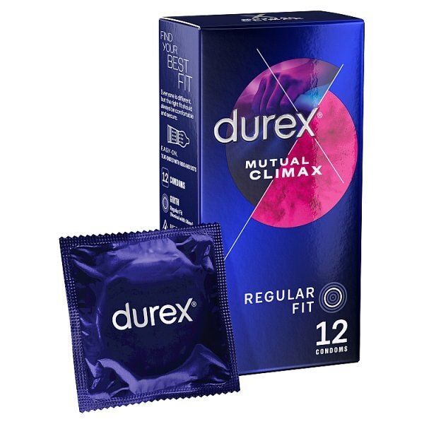 Durex Mutual Climax Condoms Silicone Lube Regular Fit 12s GOODS Superdrug   