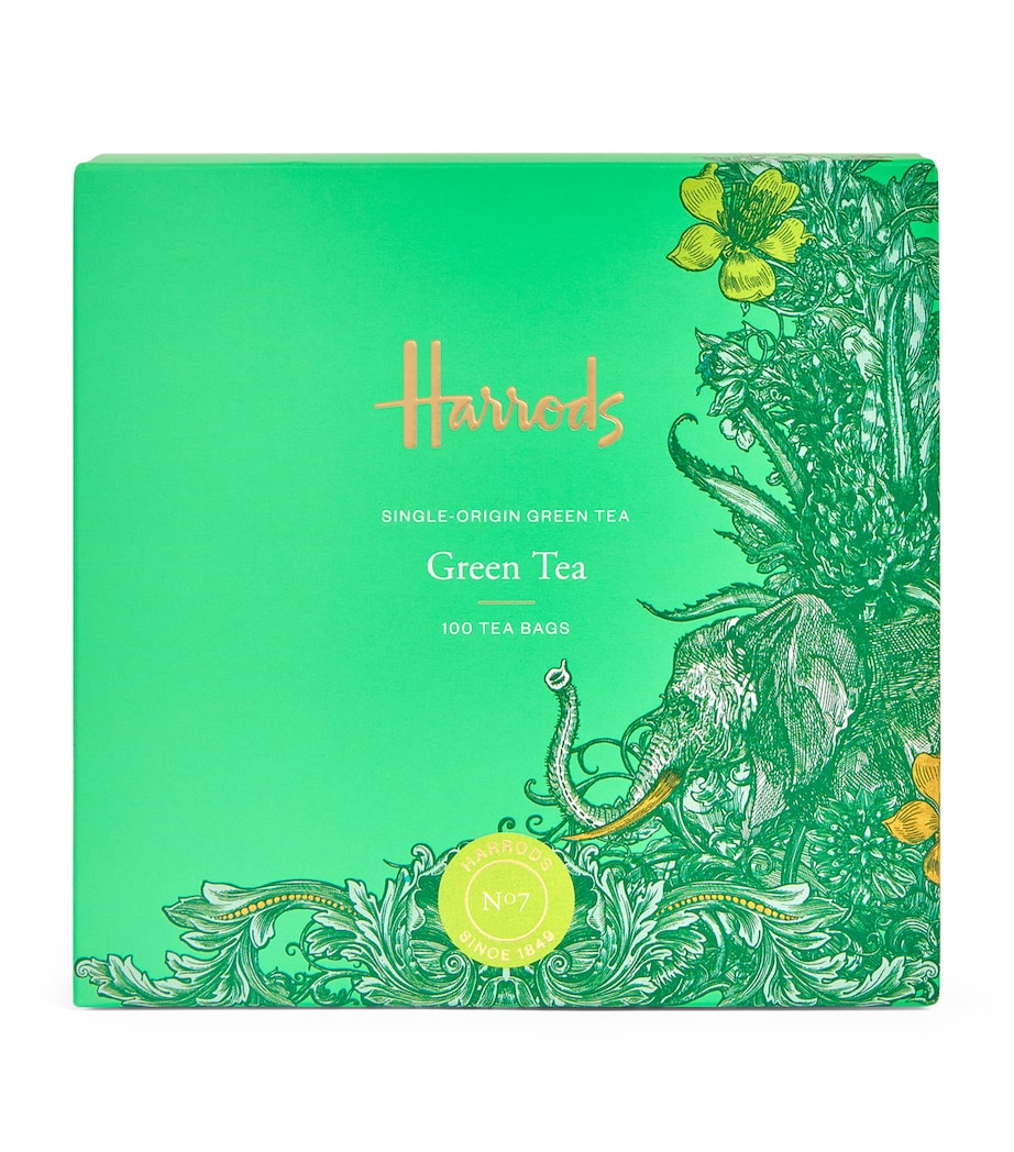 Harrods No. 7 green tea 100 tea bags, UK version