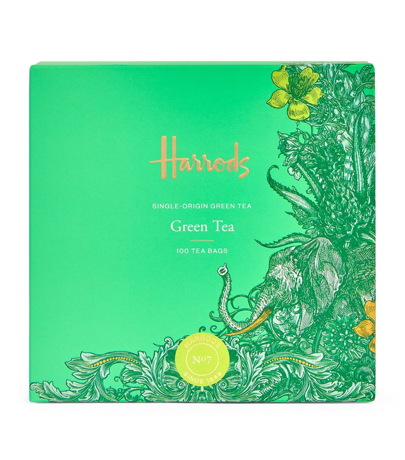 Harrods No. 7 green tea 100 tea bags, UK version