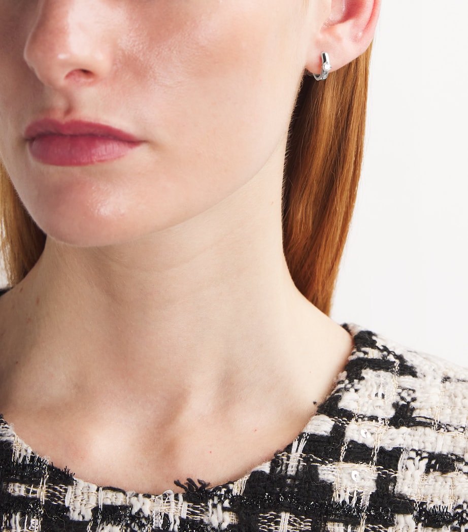 Anita Ko white gold diamond huggie earrings - British product