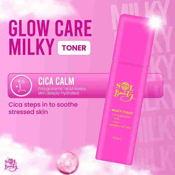 Sol Beauty milky face toner with niacinamide 150ml (British brand)