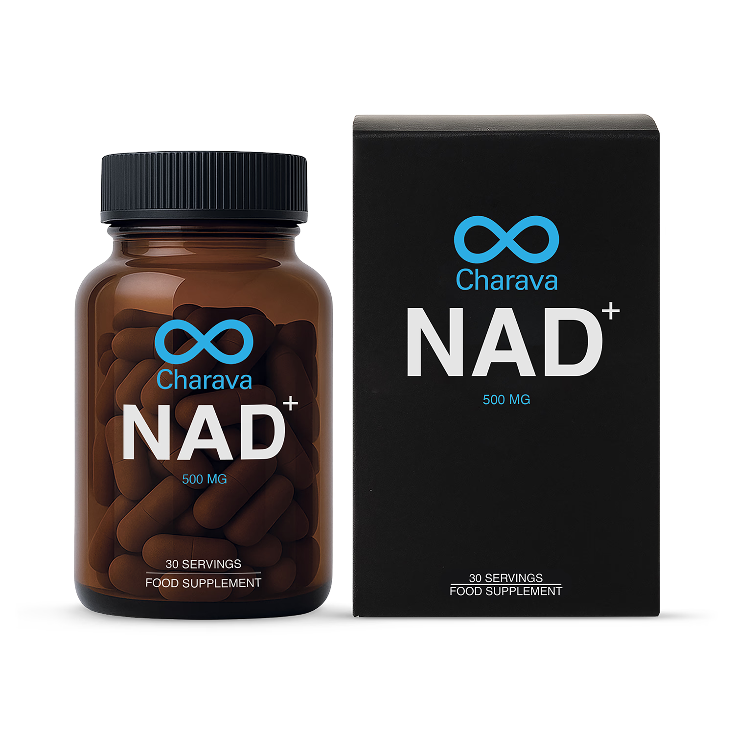 Charava NAD+500 30 capsules - British product