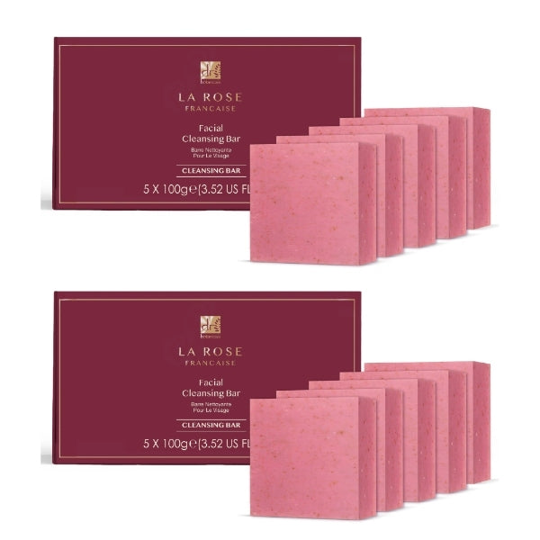 Dr Botanicals Rose Cleansing Bar 2x100g - British product