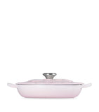 Le Creuset cast iron petal shallow casserole dish 26cm, imported from the UK
