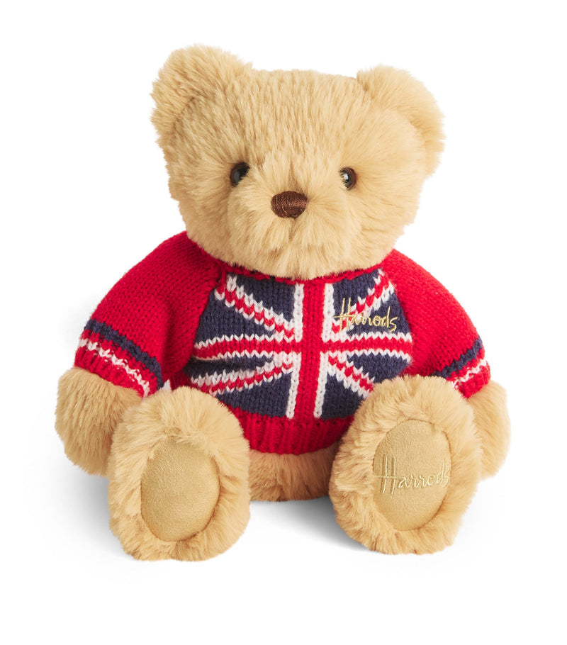 Harrods Union Jack Bear soft toy 18cm, UK version