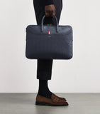 Thom Browne grey leather business bag, imported from the UK