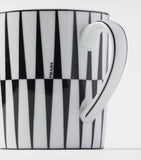 Prada porcelain stripes mug, imported from the UK