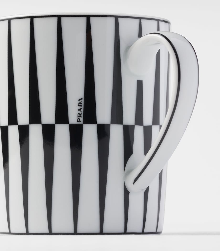 Prada porcelain stripes mug, imported from the UK