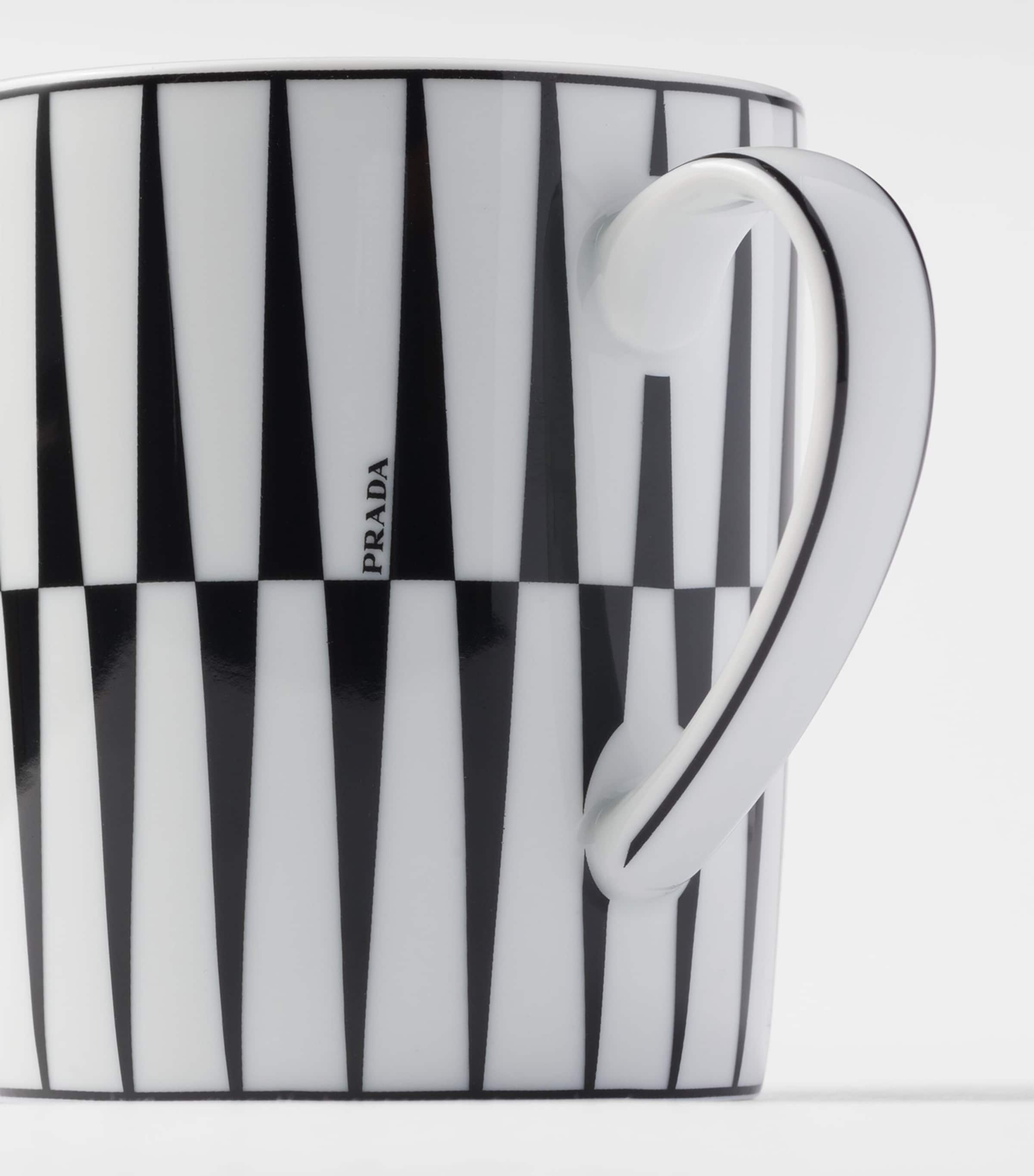 Prada porcelain stripes mug, imported from the UK