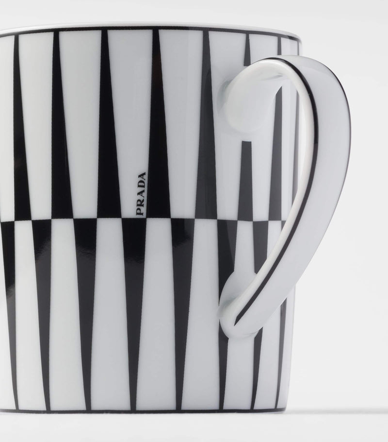 Prada porcelain stripes mug, imported from the UK