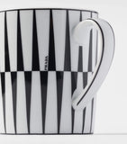 Prada porcelain stripes mug, imported from the UK