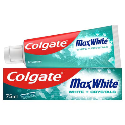 Superdrug Colgate Max White Kristall Bleketannkrem 75 ml - Kjøp online hos McGrocer