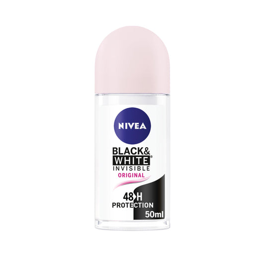 Nivea Black & White Original Anti Perspirant Deodorant Roll On 50ml Women's Sainsburys   