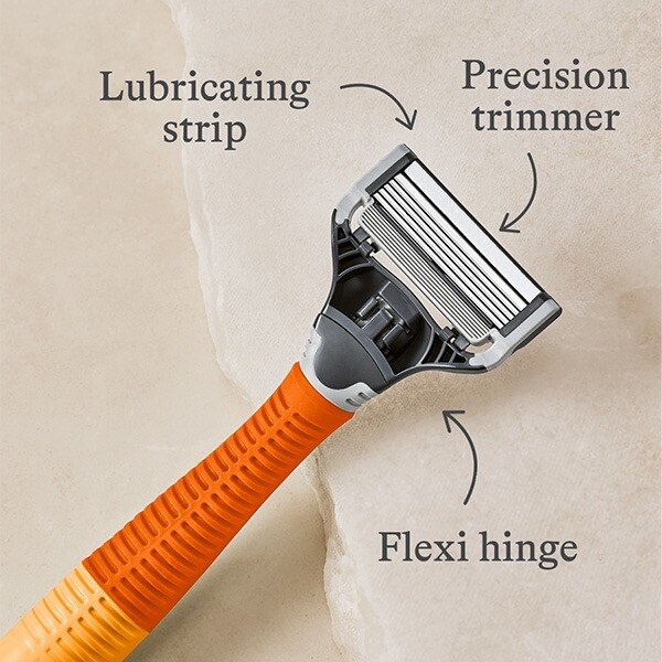 Harry's Truman Razor + 5 Blades - Bright Orange GOODS Superdrug   