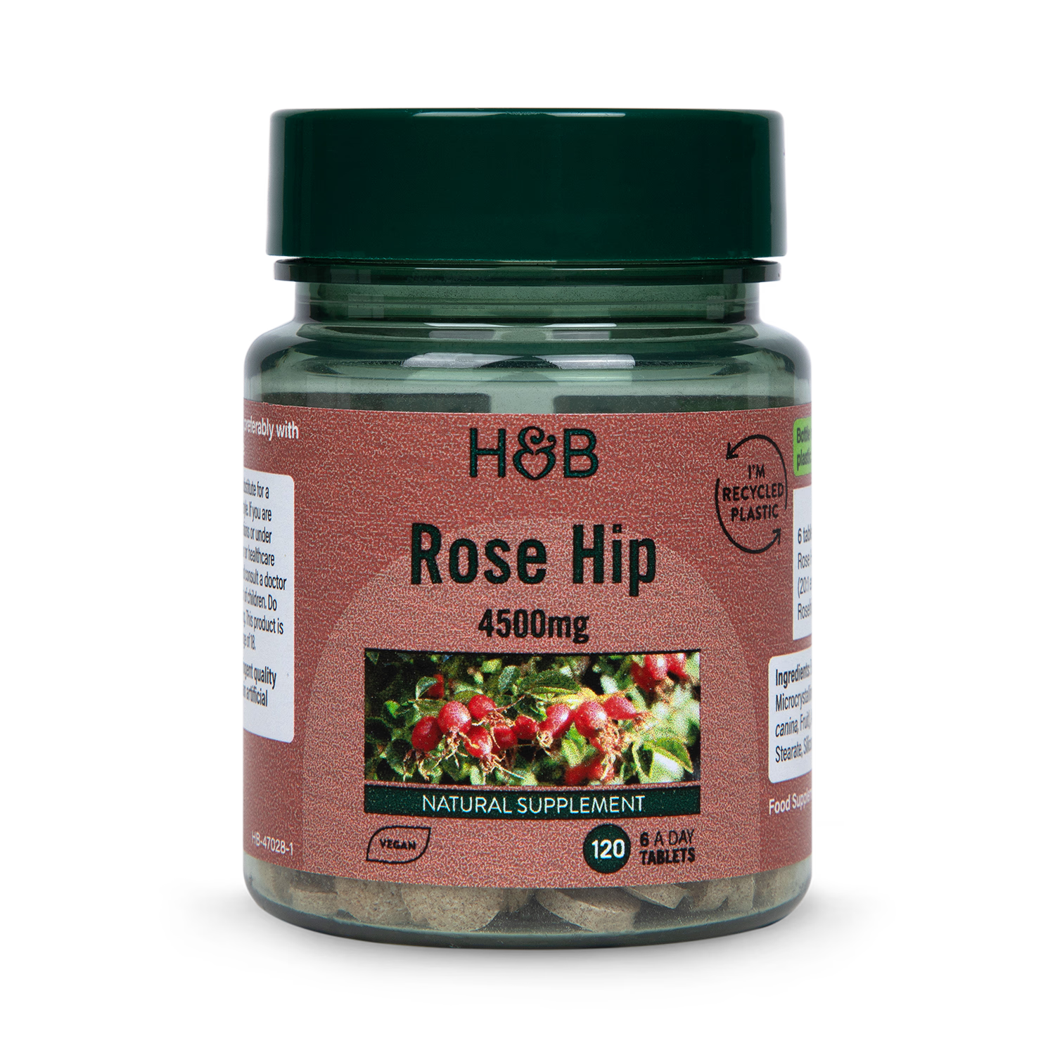 Holland & Barrett Rose Hip tablets 120 count, UK version
