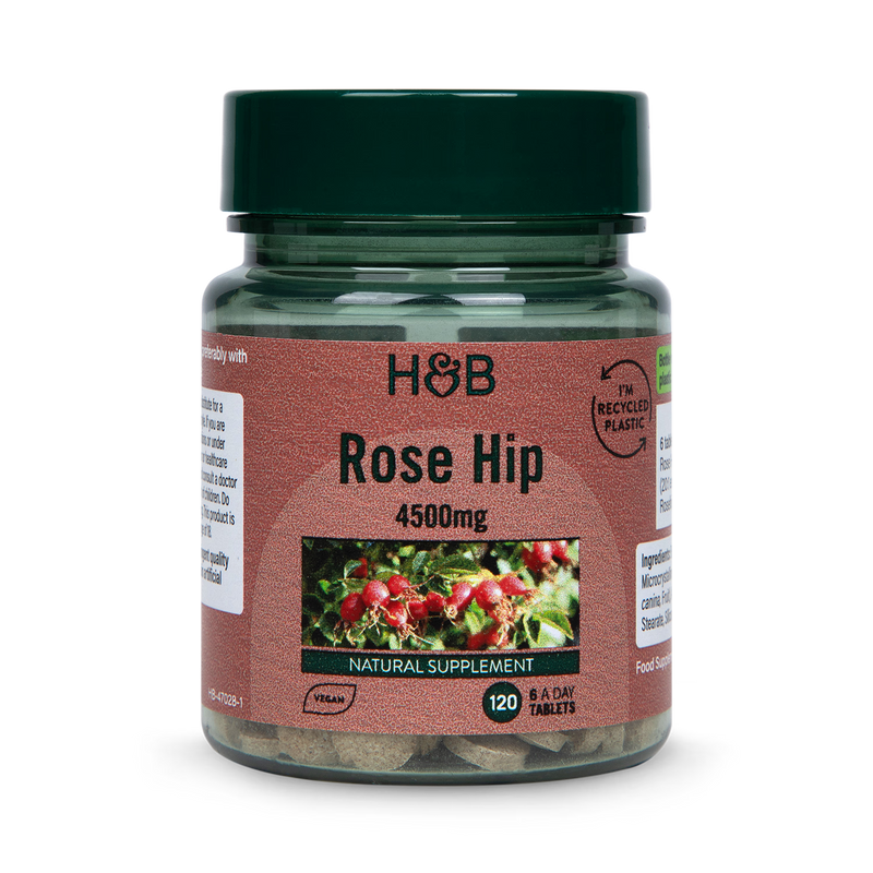 Holland & Barrett Rose Hip tablets 120 count, UK version