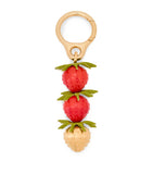 LOEWE calfskin strawberry bag charm, UK version