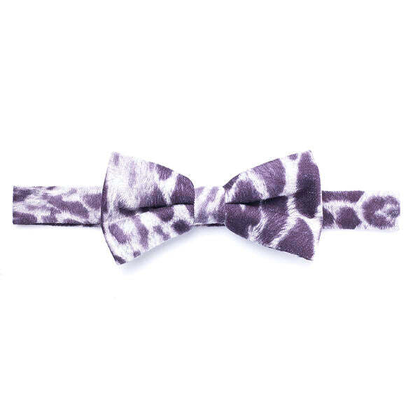 SVNX purple fluffy box tie (British brand)