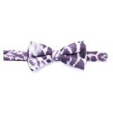SVNX purple fluffy box tie (British brand)