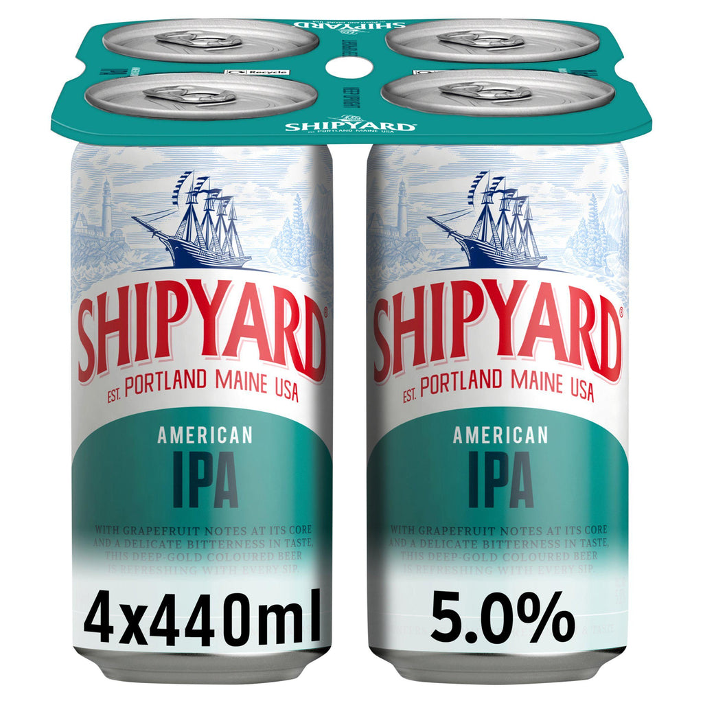 Shipyard American IPA Ale Beer Can 4x440ml