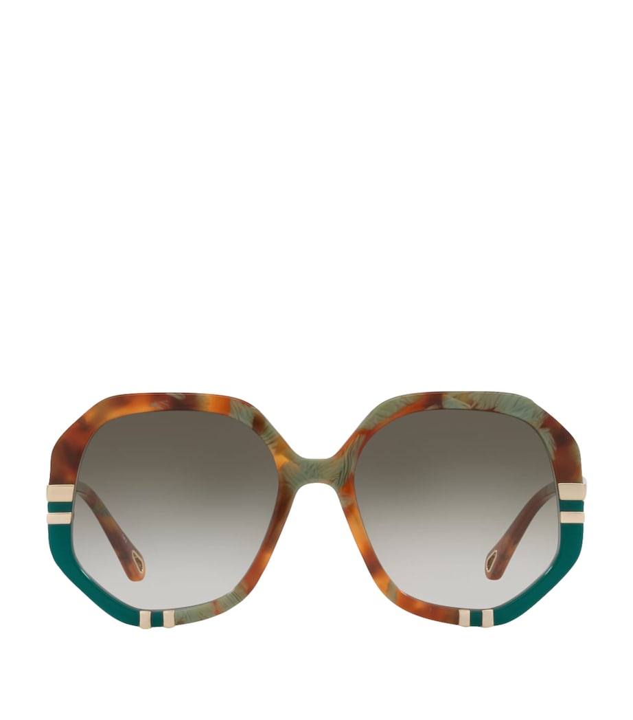 Chloé acetate chunky octagonal sunglasses (British brand)