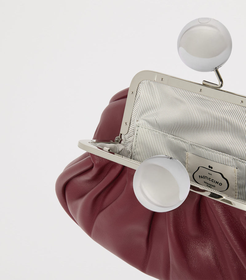 Weekend Max Mara Pasticcino leather clutch bag - British product