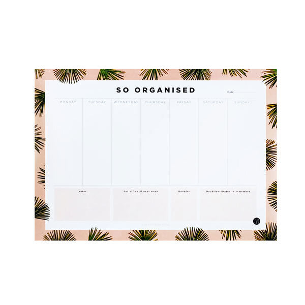 Paper Plane So Organised Desk Planner