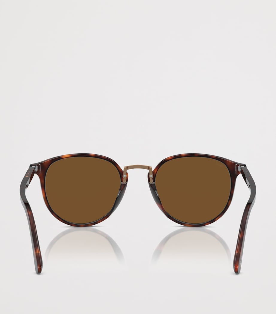 Persol Acetat abgerundete quadratische Sonnenbrille, UK-Version