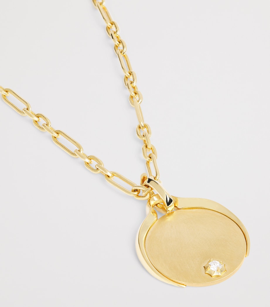 Jade Trau Diana Charm yellow gold diamond, UK version