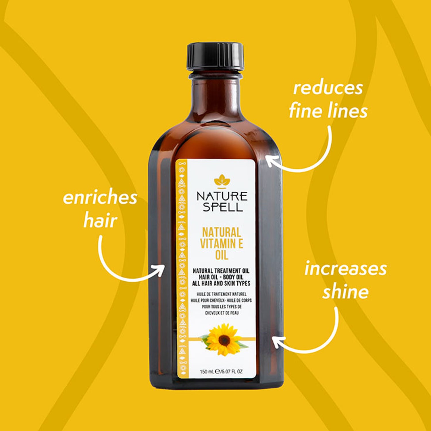 Nature Spell Vitamin E Oil for Hair 150ml (British brand)