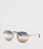 Ray-Ban Jack runde Metallsonnenbrille, importiert aus dem Vereinigten Königreich