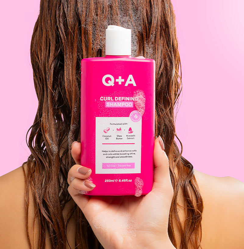 Q+A curl defining shampoo 250ml for curly hair - British product