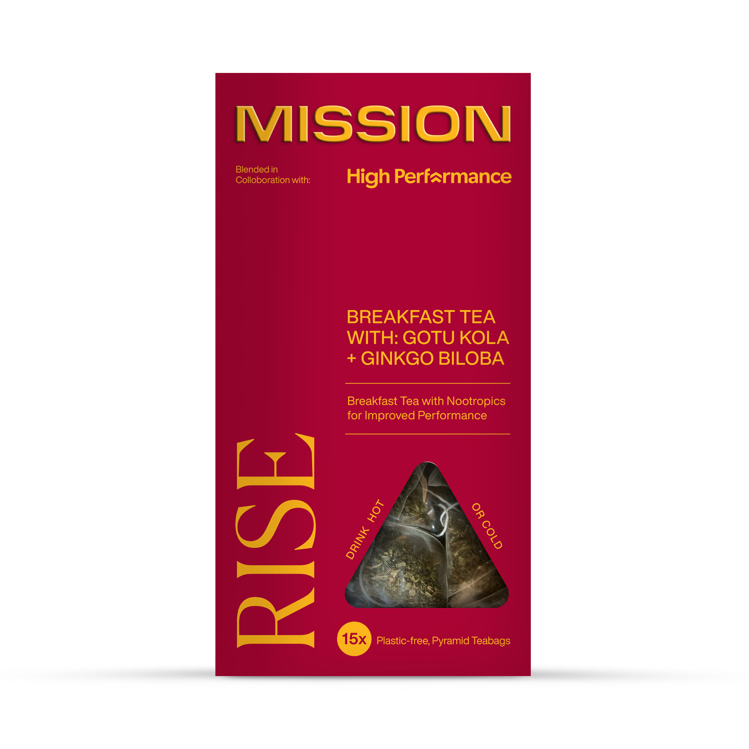 Mission English Breakfast Tea Ginkgo Biloba Gotu Kola 15 bags, UK version