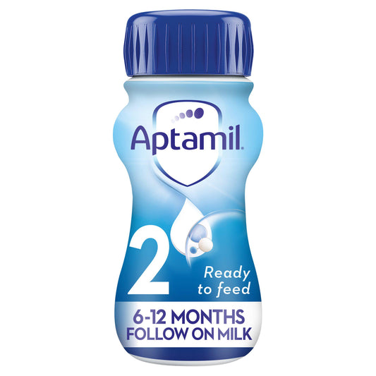 Aptamil 2 Follow On Baby Milk Formula Liquid 6-12 Months Ready To Feed 200ml